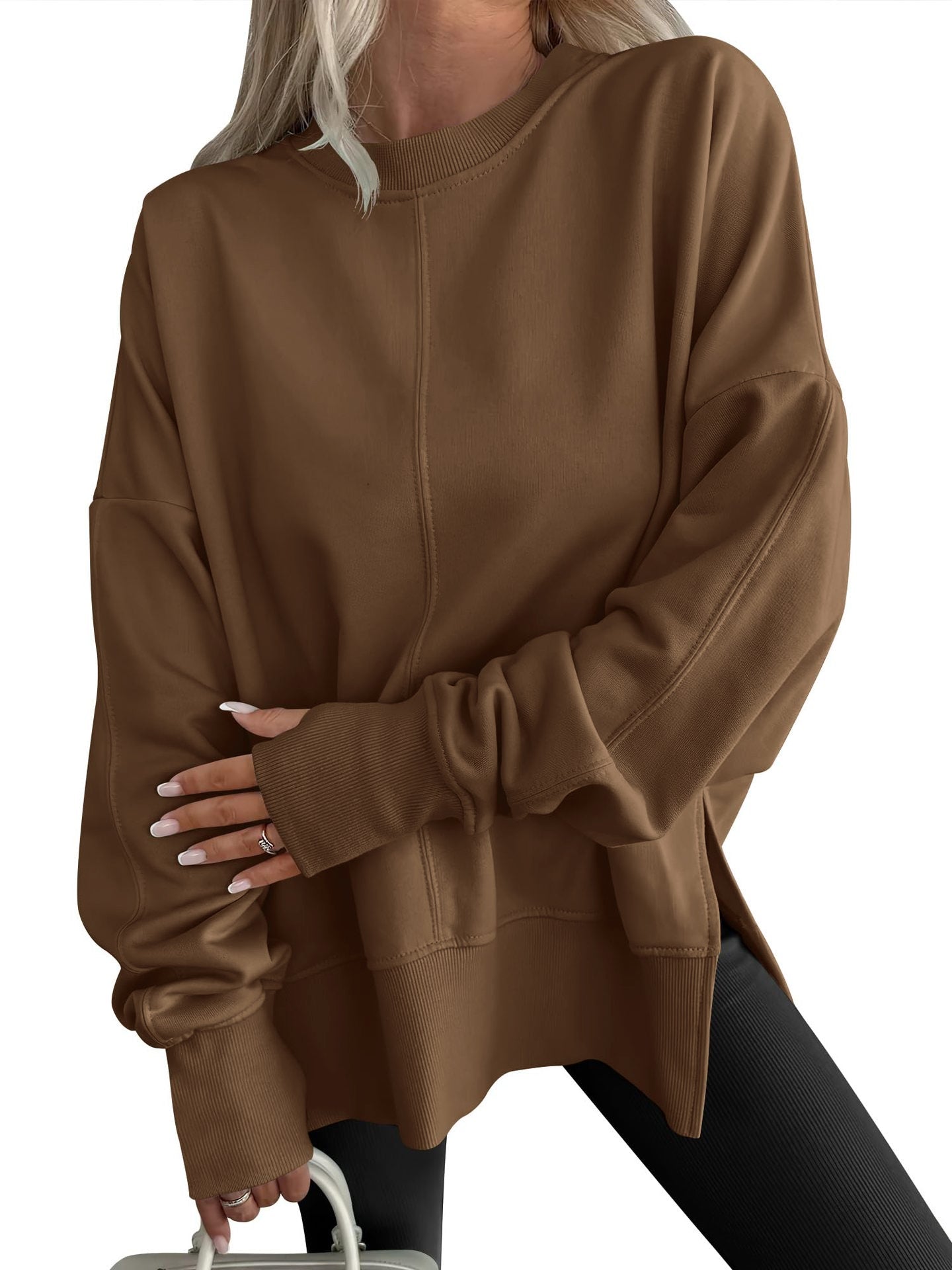 Lena™ | Gemütliches Oversized Langarm-Sweatshirt