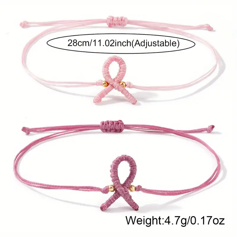 Perlenarmband zur Unterstützung von Brustkrebs – 1+1 Aktion