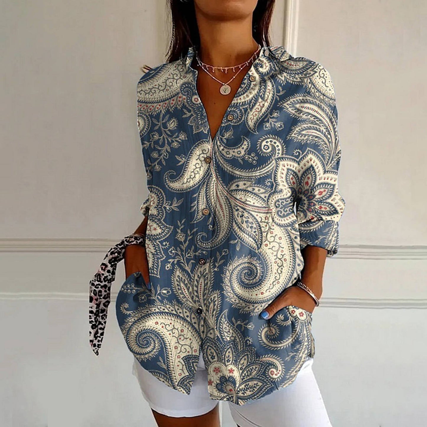 Mayla | Retro Floral Blouse