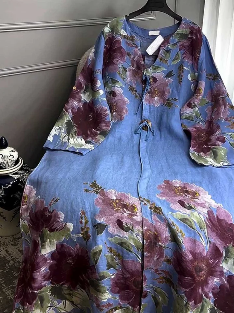 Sierla™ – Blumenmuster Maxikleid