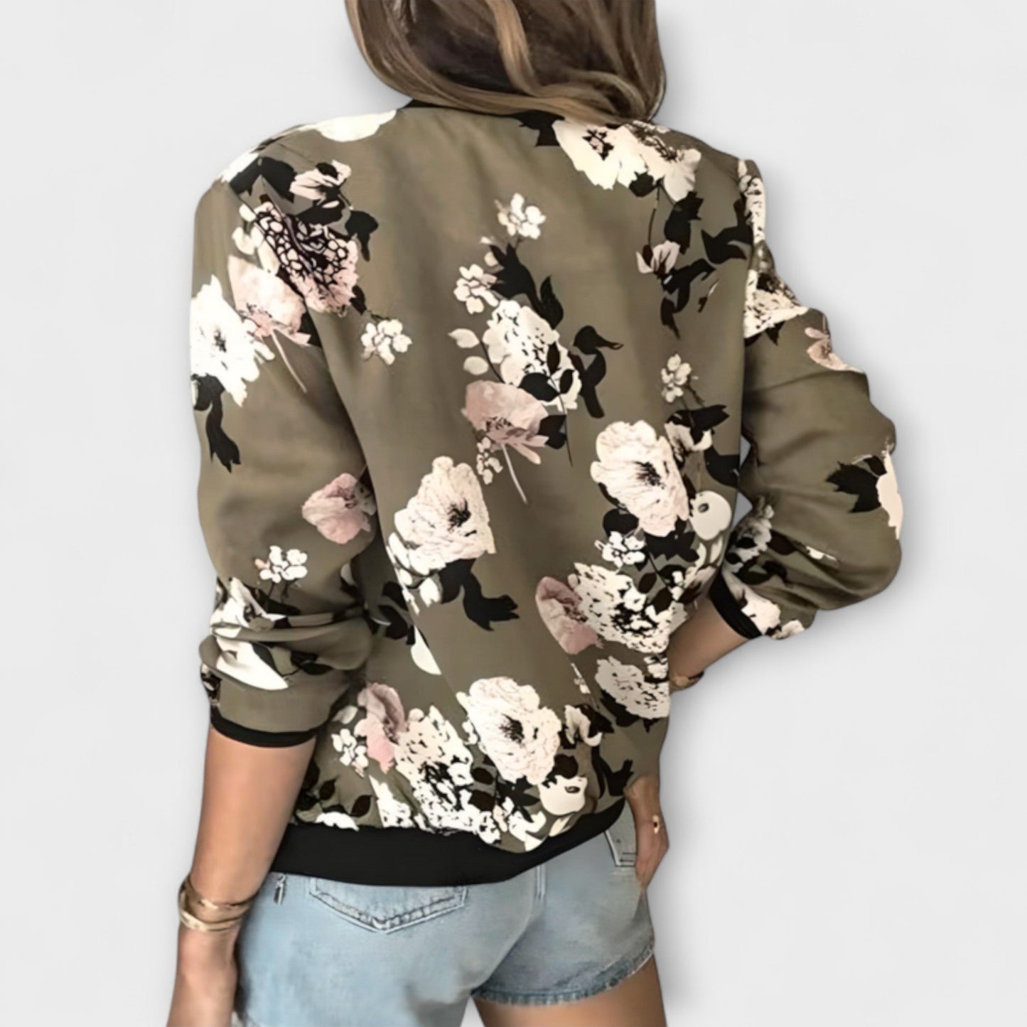 Sommerfeld™ | Kaelin – Trendige Bomberjacke mit floralem Design