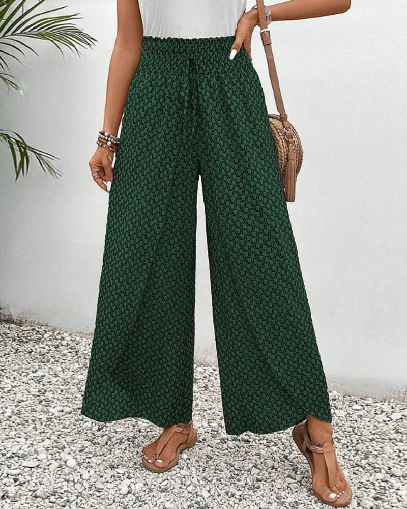 Sommerfeld | Lisette Weitbeinige Hose mit Geometrischem Muster