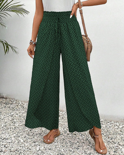 Sommerfeld | Lisette Weitbeinige Hose mit Geometrischem Muster