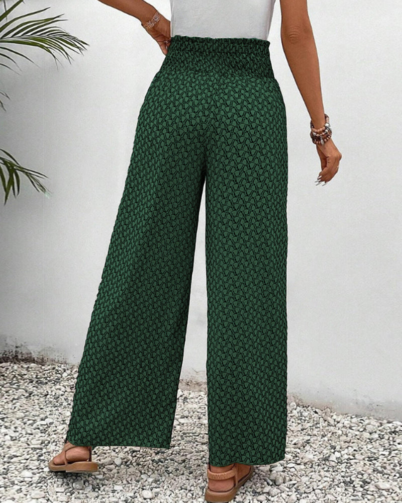 Sommerfeld | Lisette Weitbeinige Hose mit Geometrischem Muster