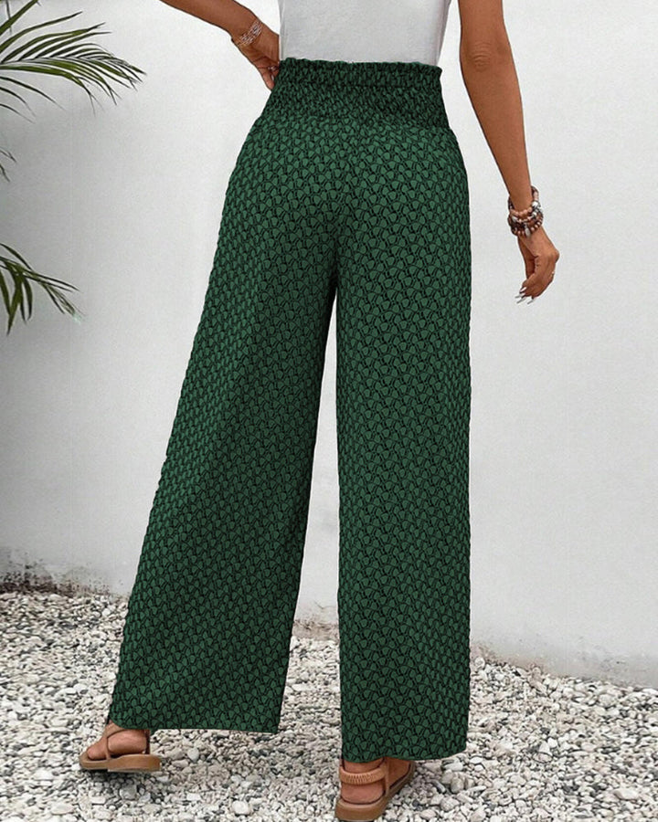 Sommerfeld | Lisette Weitbeinige Hose mit Geometrischem Muster