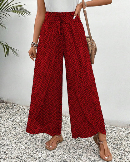 Sommerfeld | Lisette Weitbeinige Hose mit Geometrischem Muster