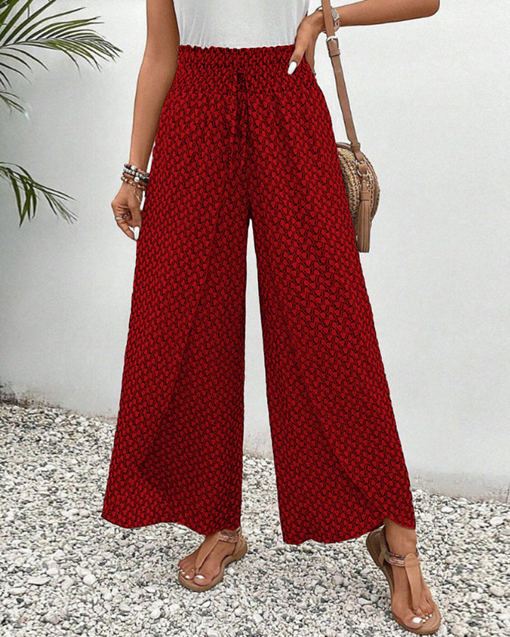 Sommerfeld | Lisette Weitbeinige Hose mit Geometrischem Muster