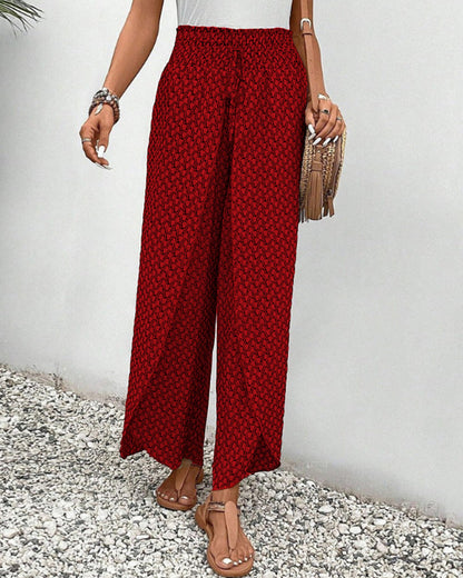 Sommerfeld | Lisette Weitbeinige Hose mit Geometrischem Muster