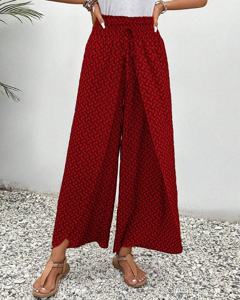 Sommerfeld | Lisette Weitbeinige Hose mit Geometrischem Muster