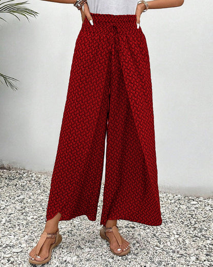 Sommerfeld | Lisette Weitbeinige Hose mit Geometrischem Muster
