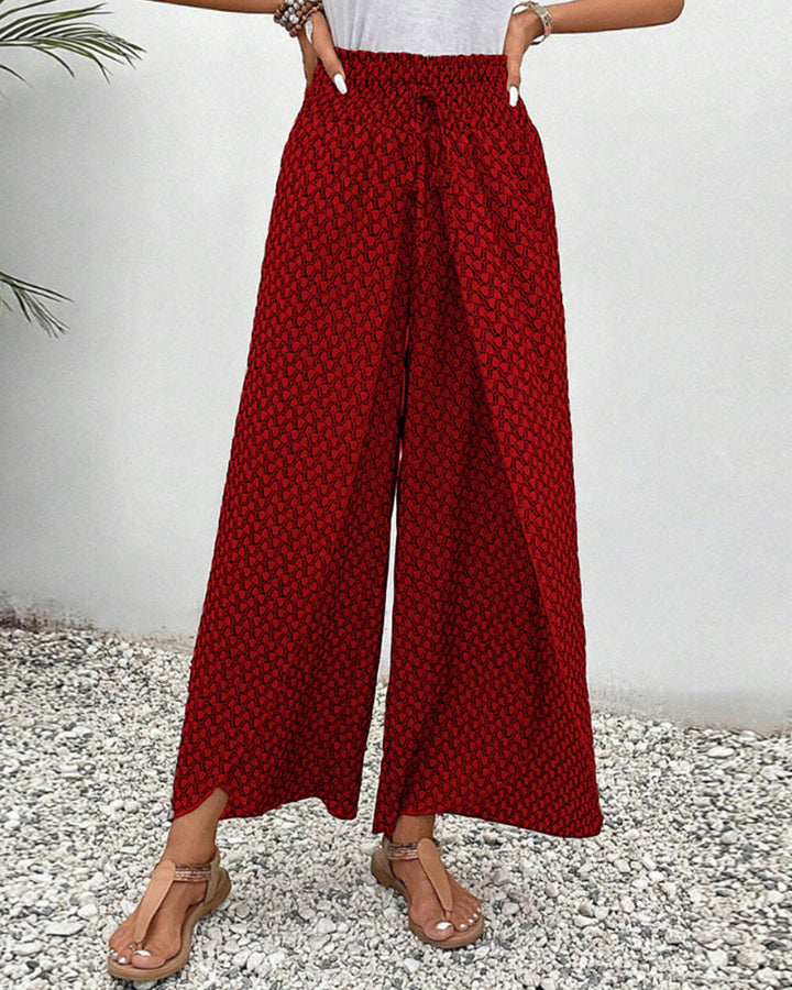 Sommerfeld | Lisette Weitbeinige Hose mit Geometrischem Muster