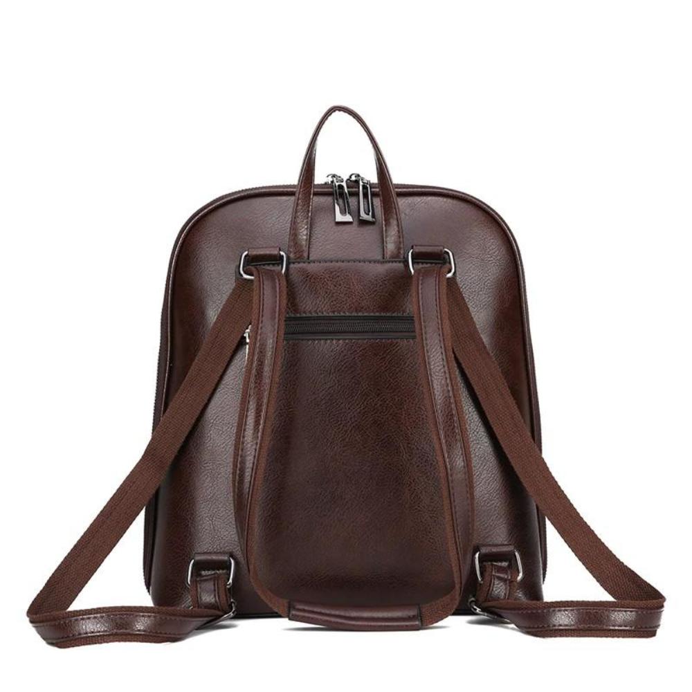 Eleganter Rucksack mit Doppelreißverschluss – Klassisches Design