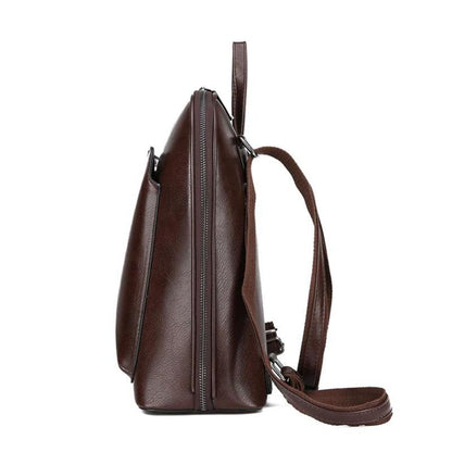 Eleganter Rucksack mit Doppelreißverschluss – Klassisches Design