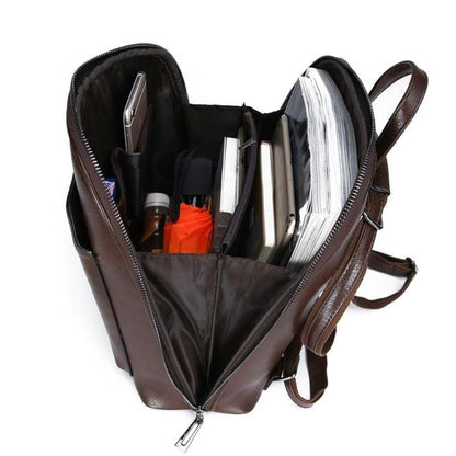 Eleganter Rucksack mit Doppelreißverschluss – Klassisches Design