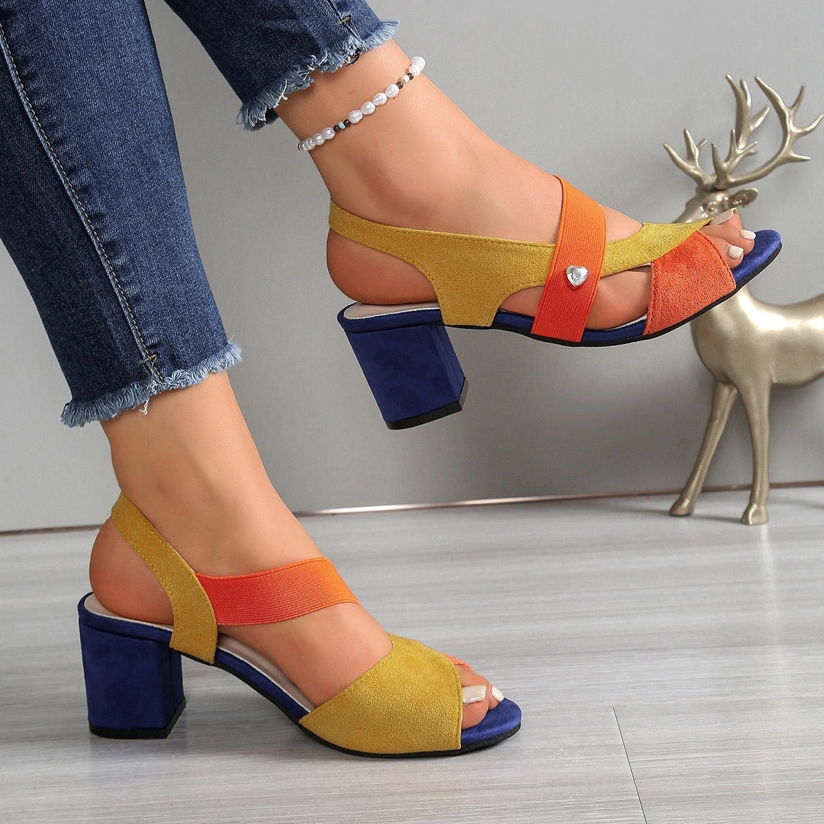 Sommerfeld™ | Bequeme High Heels mit Kreuzriemen