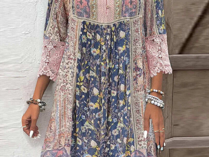 Orla™ – Bohemian-Style Patterned Dress