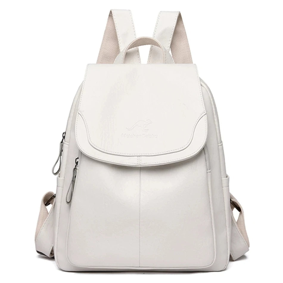 Eda | Leder-Rucksack mit Diebstahlschutz