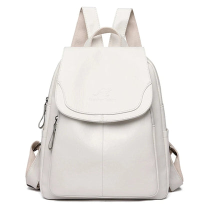 Eda | Leder-Rucksack mit Diebstahlschutz
