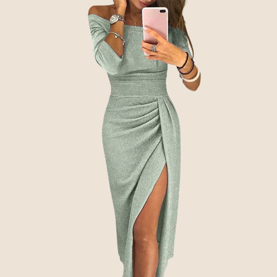Ely™ - Stilvolles Maxikleid mit Neckholder und Eleganter, Fließender Silhouette