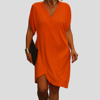 Ophelia™ – Stilvolles Wickelkleid mit V-Ausschnitt