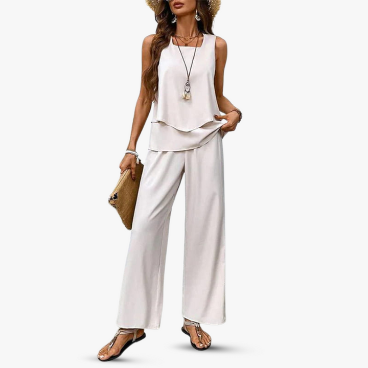 Amara™ – Exklusives Zweiteiliges Set mit Ärmellosem Oberteil und Hose