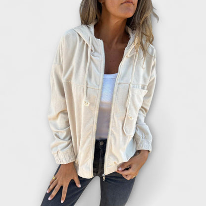 Sommerfeld™ | Ella – Cord-Hoodie mit Reißverschluss