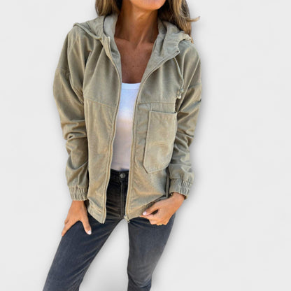 Sommerfeld™ | Ella – Cord-Hoodie mit Reißverschluss