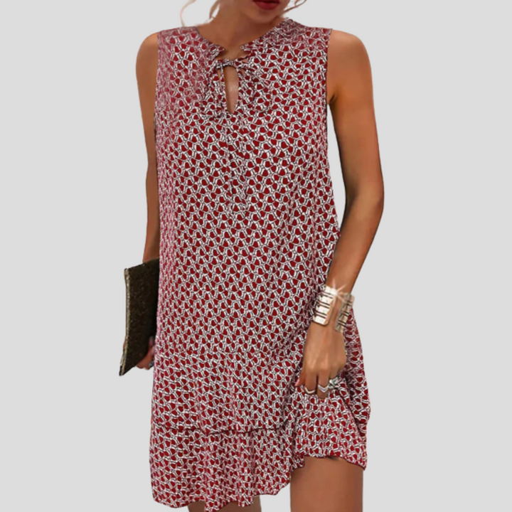 Miri™ – Ärmelloses Sommerkleid mit figurumspielender Bauchpartie