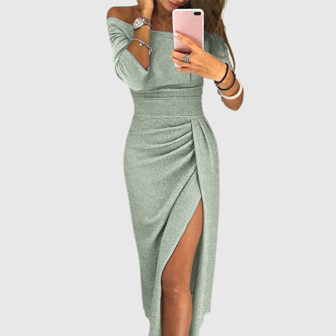 Ely™ - Stilvolles Maxikleid mit Neckholder und Eleganter, Fließender Silhouette