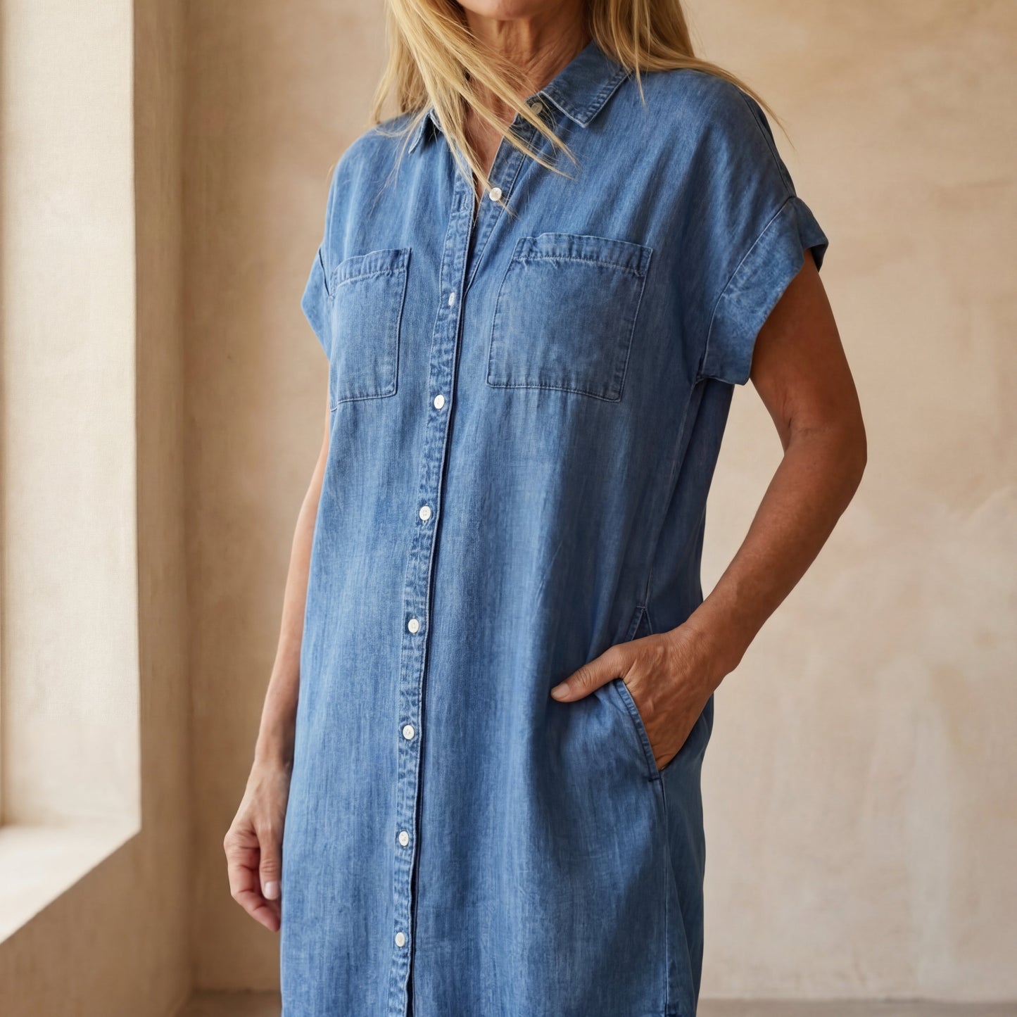 Eloira™ – Mid-Length Casual Dress