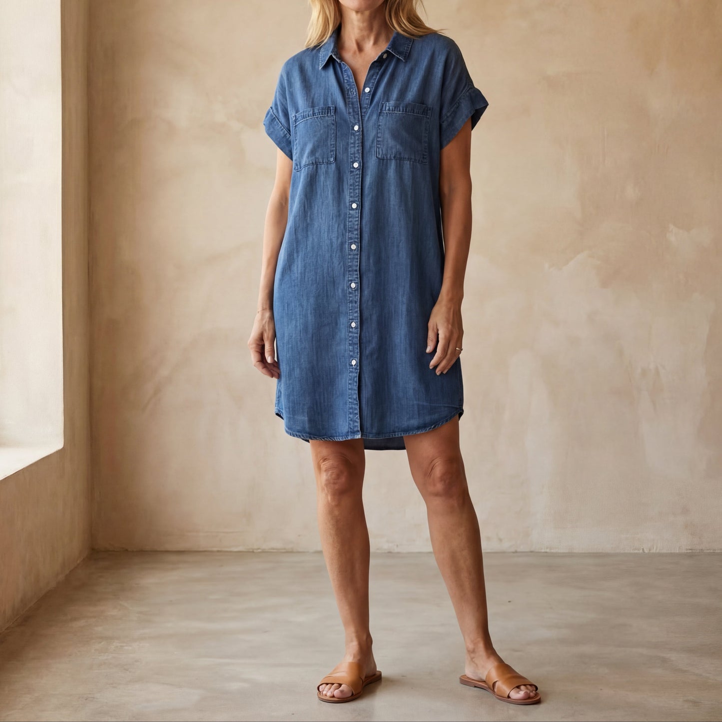 Eloira™ – Mid-Length Casual Dress