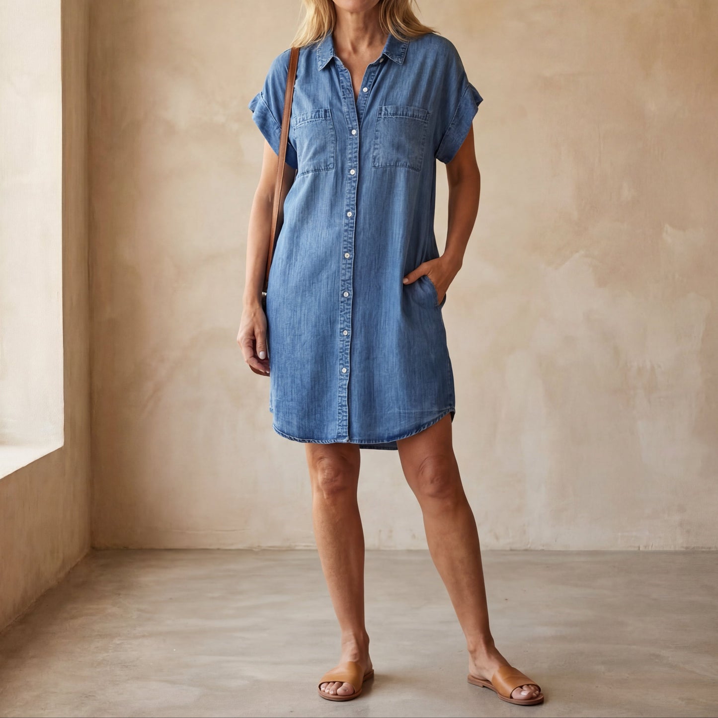 Eloira™ – Mid-Length Casual Dress