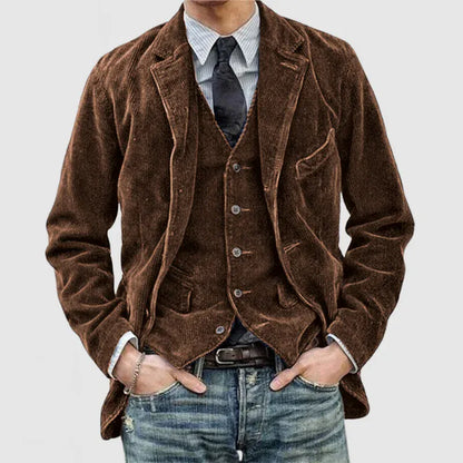 Andrei Cord Jacket and Vest Set