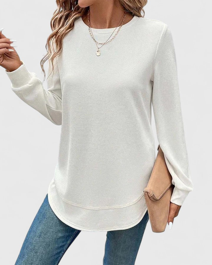 Arvenne | Elegantes Top mit seitlichem Schlitz