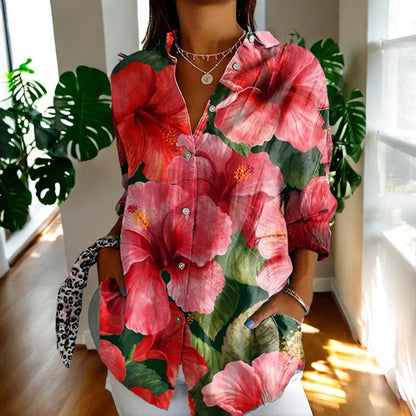 Irene | Elegante Blumenbluse