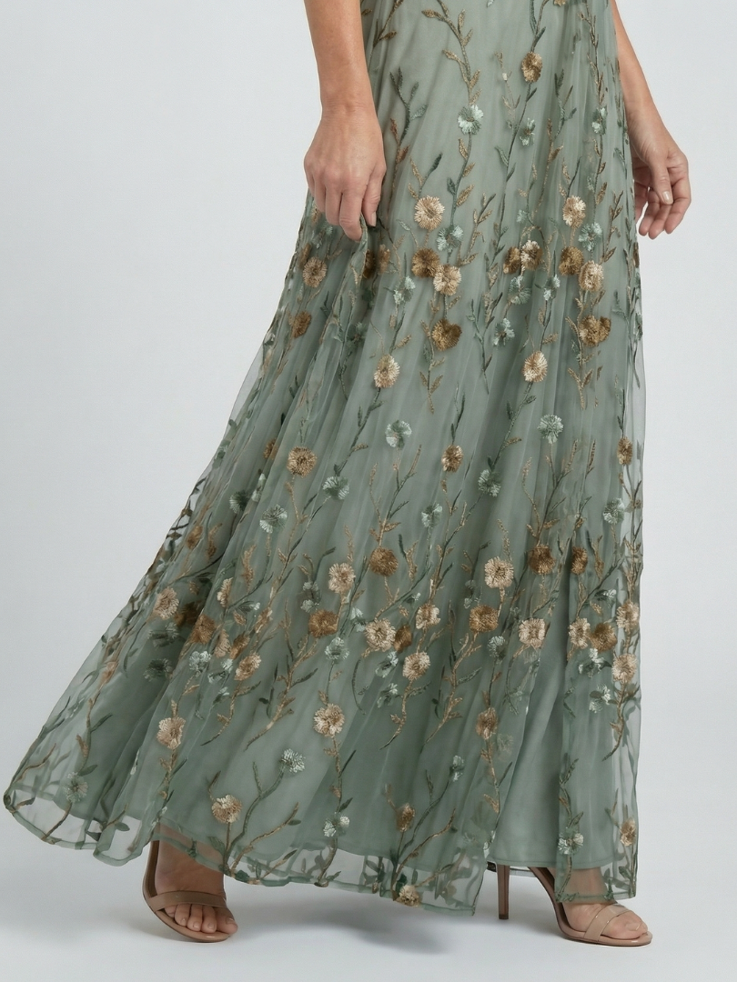 Savenora | Halter Bloom Flow Maxi Kleid