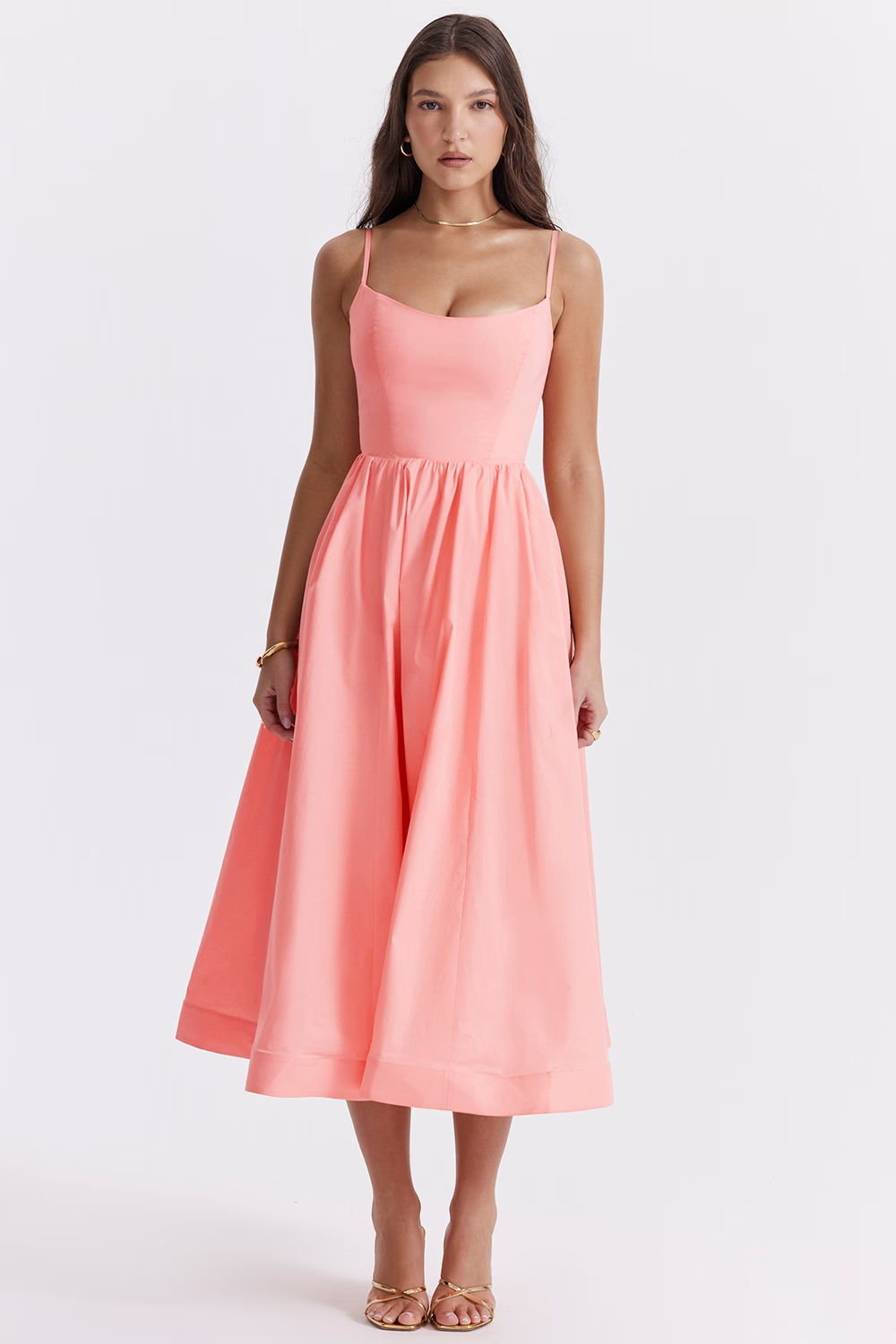 ESTELLE | Elegantes Midi-Kleid mit Korsett für den Sommer