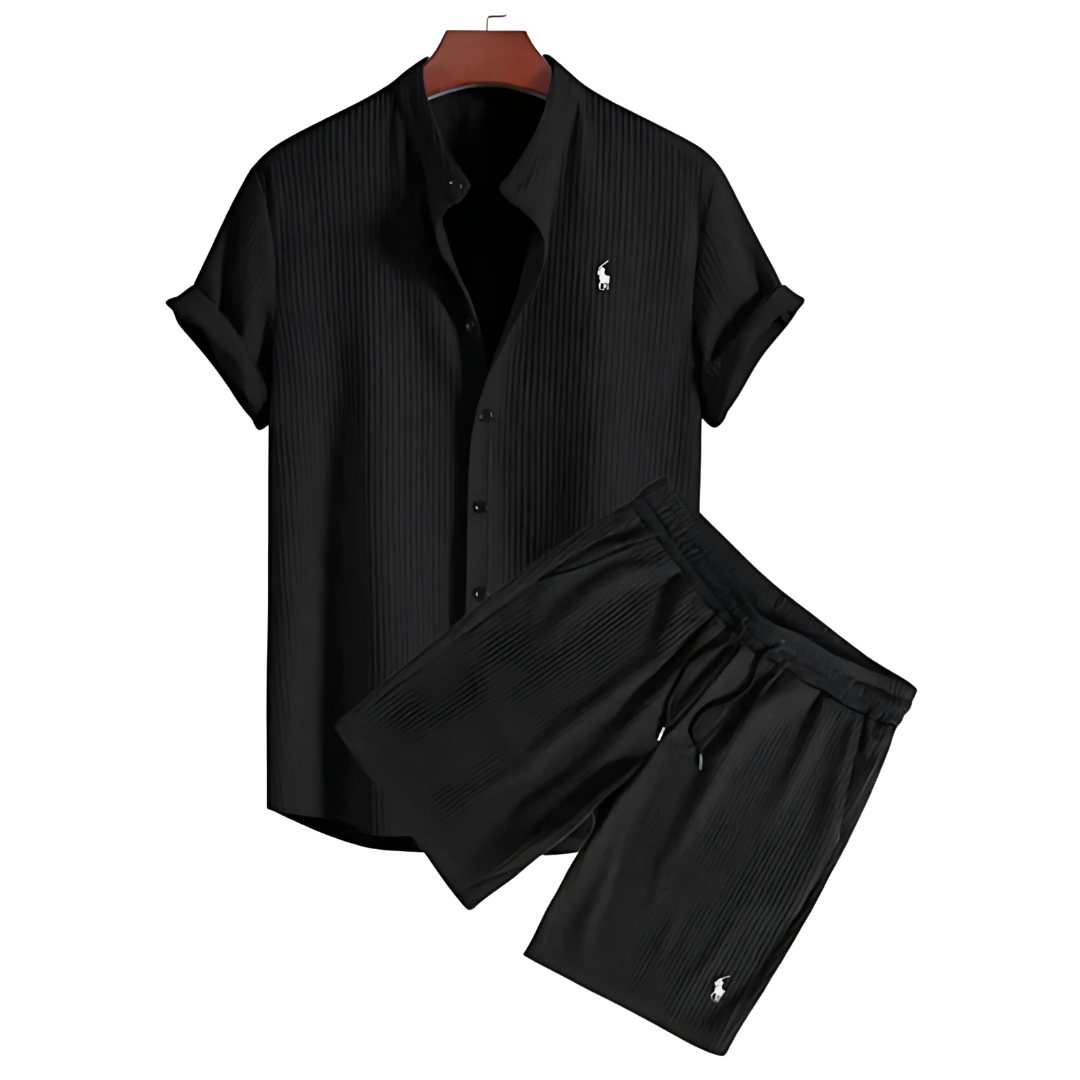 Herren Sommer-Set – Kurzarmhemd und Shorts