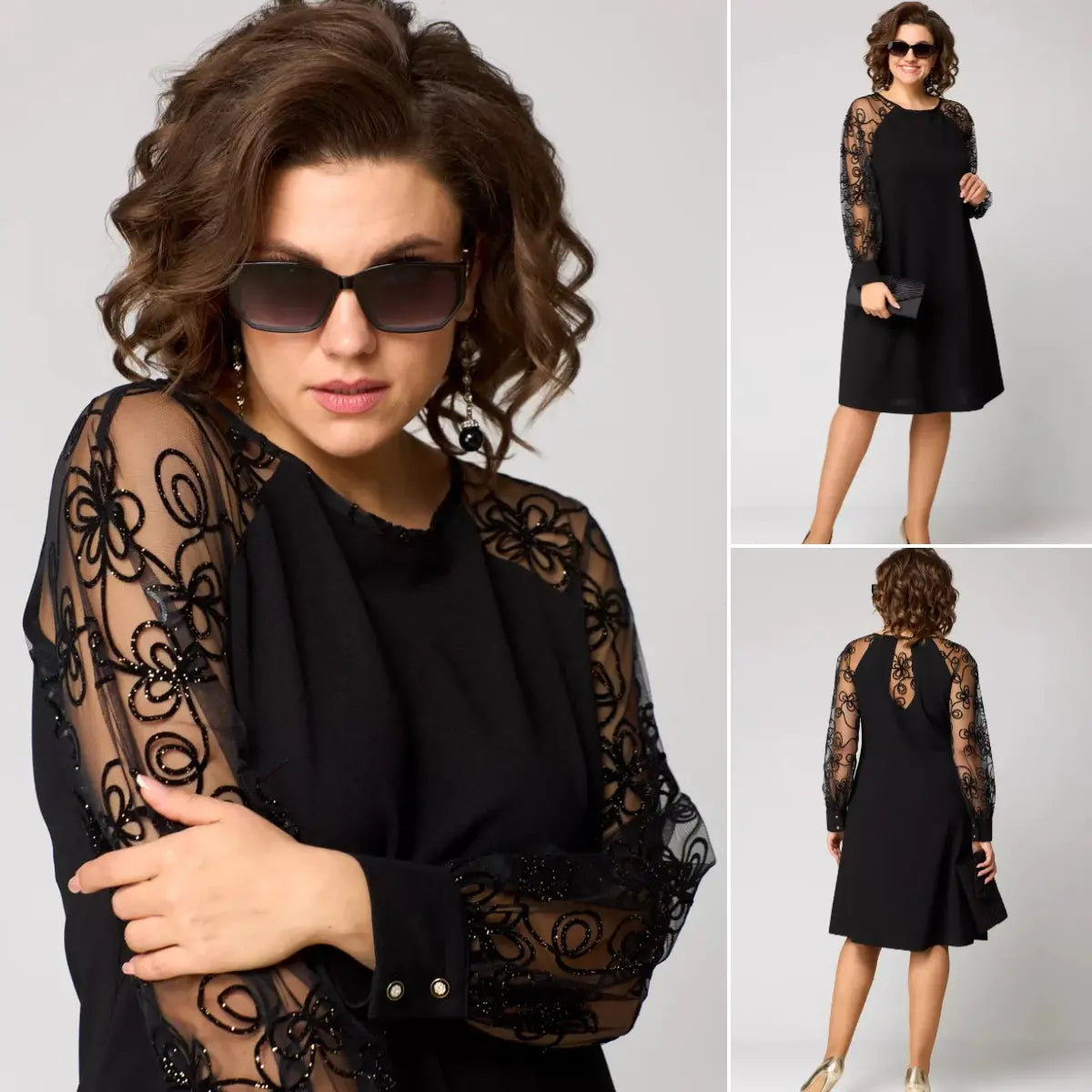 Almira™ - Elegantes Midi-Kleid für Besondere Anlässe