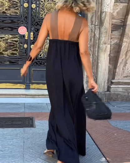 Salve™ - Stilvolles Kleid mit Kontrastdetails