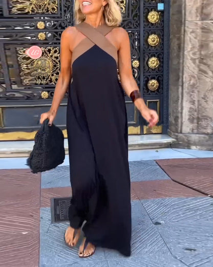 Salve™ - Stilvolles Kleid mit Kontrastdetails