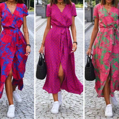 Jorlyn™ - Stilvolles Kleid mit V-Ausschnitt und taillierter Silhouette