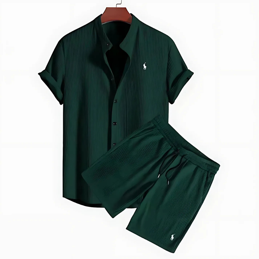 Herren Sommer-Set – Kurzarmhemd und Shorts