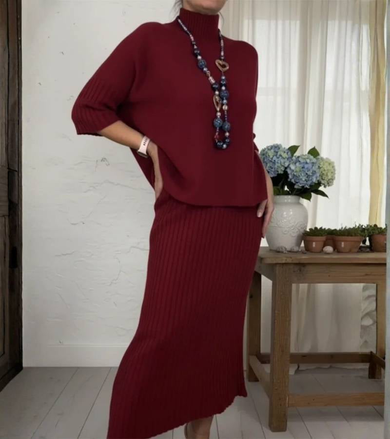 Marlene™ - Strick-Set mit Rippstrick-Rock