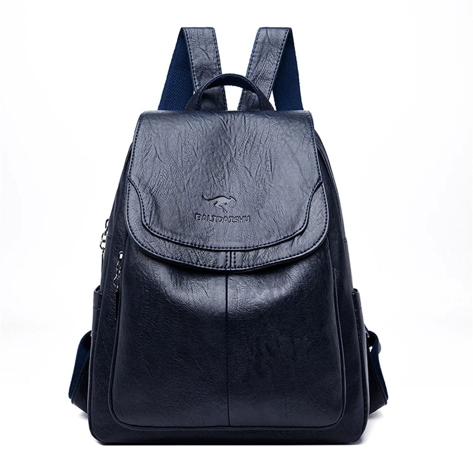 Eda | Leder-Rucksack mit Diebstahlschutz