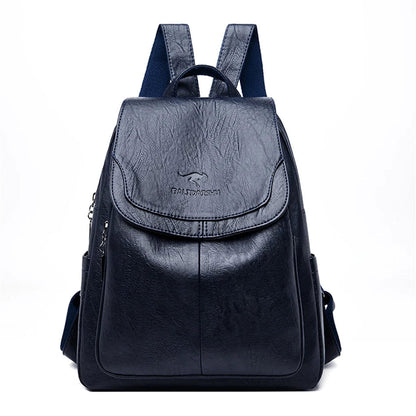 Eda | Leder-Rucksack mit Diebstahlschutz