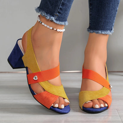 Sommerfeld™ | Bequeme High Heels mit Kreuzriemen