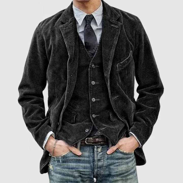 Andrei Cord Jacket and Vest Set