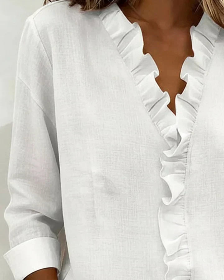 Beatrice | Elegante V-Ausschnitt Bluse