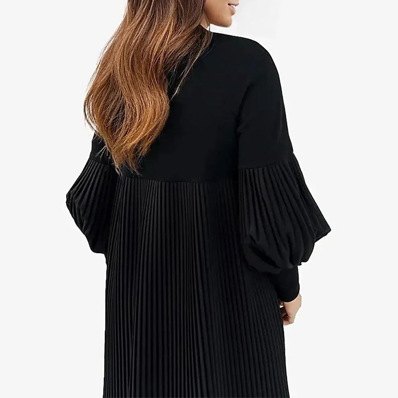 Avelyn™ - Elegantes Plisseekleid mit trendigen Laternenärmeln für Damen